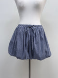 [Pants Lining!] Check Pumpkin Banding Mini Skirt