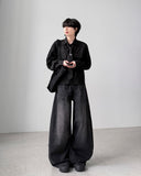 Seagull Stitch Wide Denim