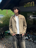 Western crop suede jacket
