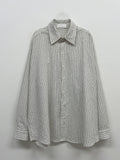 Striped Seersucker Overfit Shirt