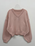 [Plan] Pintuck Daily V-Neck Knit