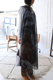 Graphic Chiffon Dying One Piece