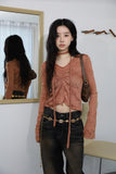 Desert black washing denim