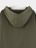 Micro check hood shirt