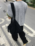 Ian Crop Round Knit Short Sleeve Cardigan