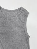 Strap Ribbed Sleeveless