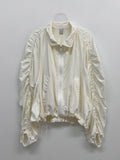 Shirring Raglan Nylon Jumper
