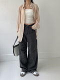 Page Backslit Loose Fit Shirt