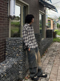 Ombre Over Check Shirt