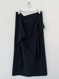 Twist Wrap Long Skirt