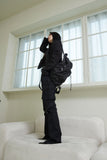 hole nylon backpack