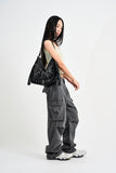 Den Belted Strap Cargo Pants