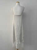 Wrinkle Bustier Layered Long One Piece