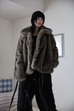 Berlin over fur jacket