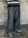 Real Linen Wide Denim