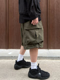 Nylon Cargo Bermuda Pants
