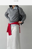 Ad Symbol V-Neck Loose-Fit Knit