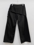 Lace Wrap Balloon Fit Wide Pants