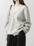 [Premium] Italian Viscose V-neck Cardigan