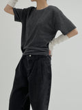 Peach Loose Fit Short Sleeve T-shirt