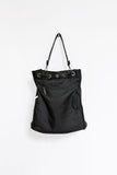 black bucket backpack