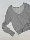 Clips U-neck See-through Knit