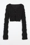 Wavy foam cardigan