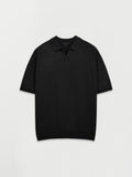 SS Comfort Half Open Collar Knit