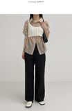 Tencel See-Through Loose Fit Blouse