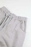 Terry wide belted sweatpants
