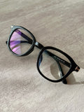 Black scoopy eyeware