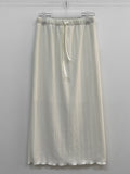 [SET] Pleated Sleeveless Skirt Two-Piece Set