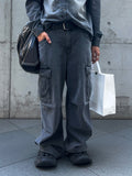 Western Cargo Denim Pants