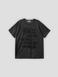 Punk letter half sleeve (slim-fit)
