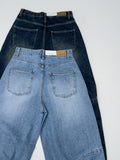 [Unisex] Force 10 Pintuck Wide Denim Pants
