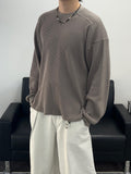 Front Incision Waffle Long Sleeve