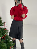 Half Pleats Midi Skirt