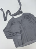 Naro V-Neck See-Through Blouse