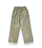 Diagonal Zipper Nylon Cargo Pants