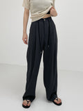 Zed two-way banding nylon slacks