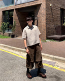 Roach cut cargo bermuda pants