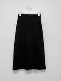Anne pleated long skirt