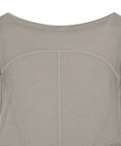 Curved Cut Layered Tee