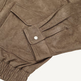 Glow High-Neck Suede Jacket