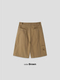 Mauve Embroidered Pocket Bermuda Shorts