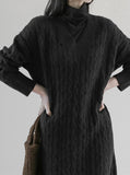 Fib V-Neck Cable One Piece