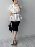 Span incision biker shorts