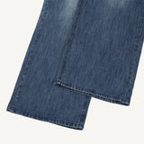 Brushed Slub Wide Denim Pants
