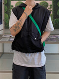 Crop Washer Pocket Hood Vest