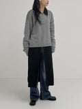 Lambswool V-Neck Cropped Cardigan